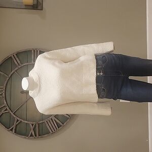 & Other Stories Mock Neck Alpaca Wool Blend Chunky Knit Sweater